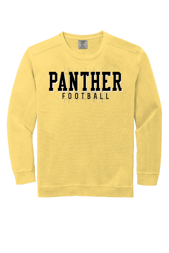 Comfort Colors Panther Football Crewneck