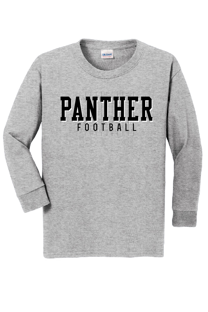 Panther Football Long Sleeve Tee