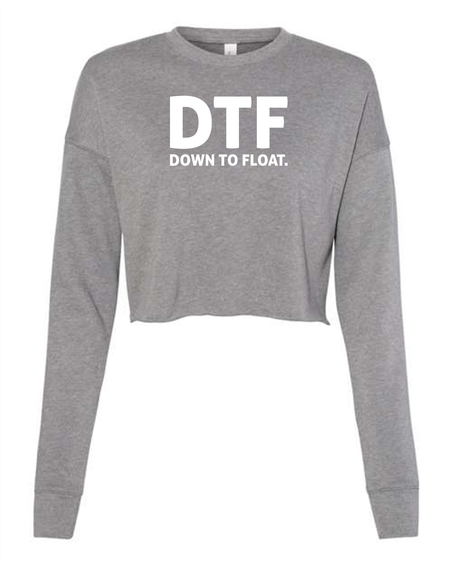 Down To Float Cropped Crewneck Sweatshirt