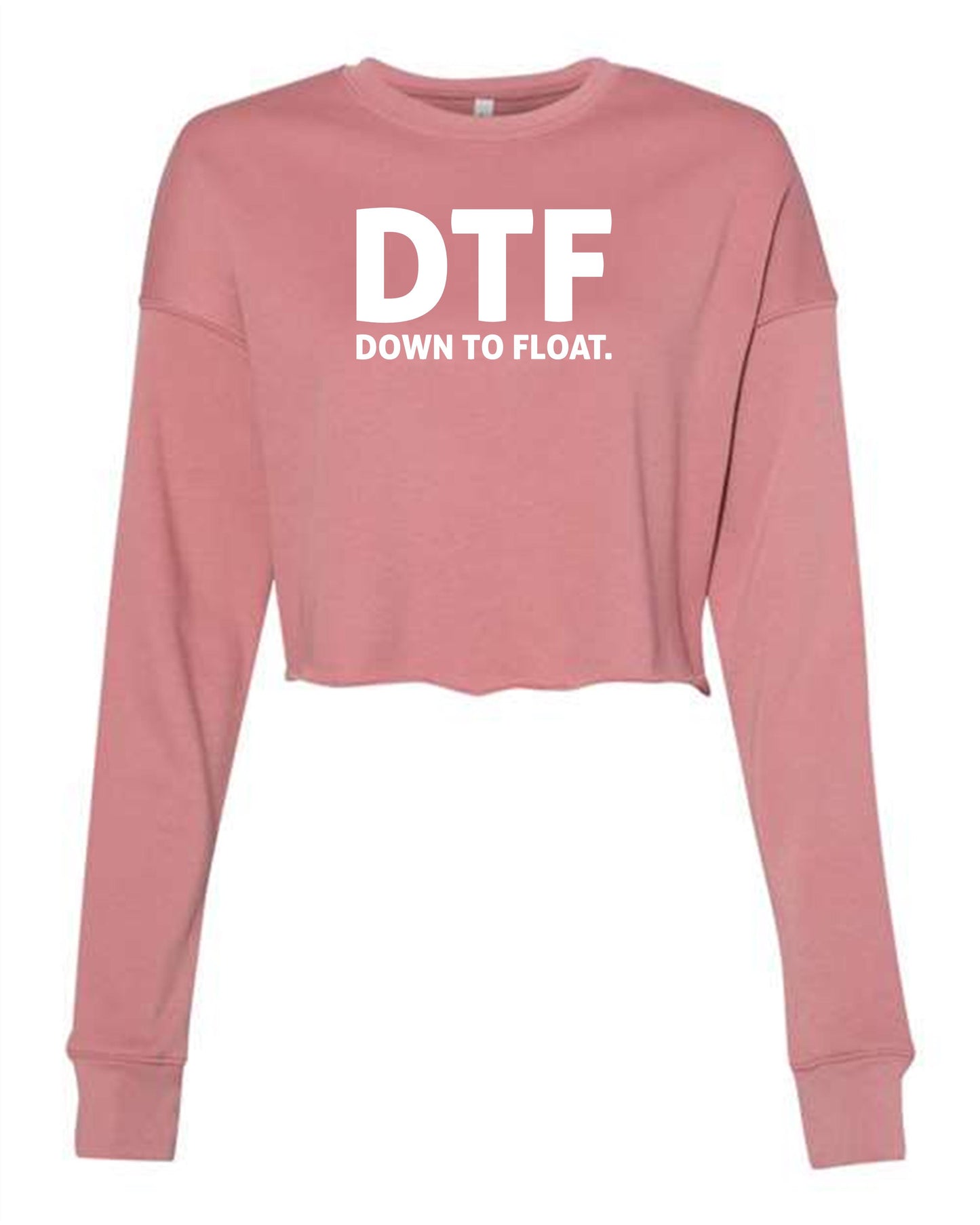 Down To Float Cropped Crewneck Sweatshirt