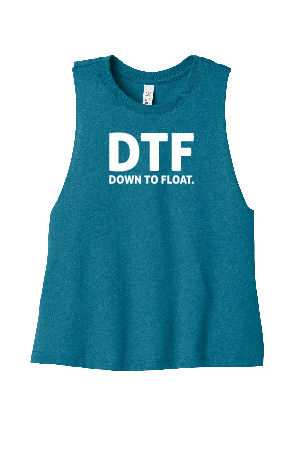 Down To Float Racerback Crop Tank