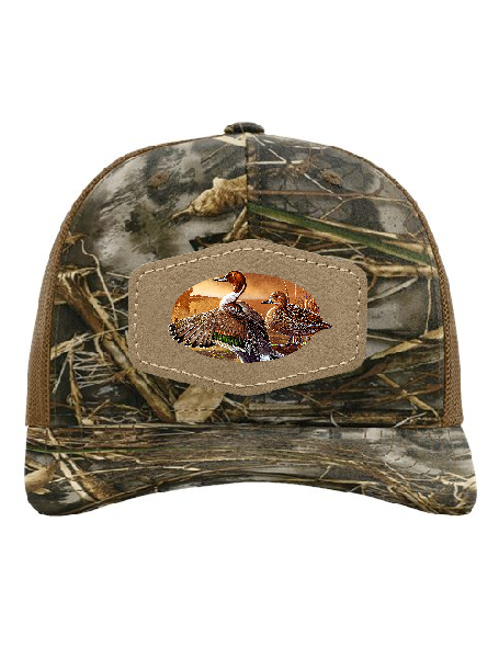 Camo Richardson Trucker Hat with Ducks Patch