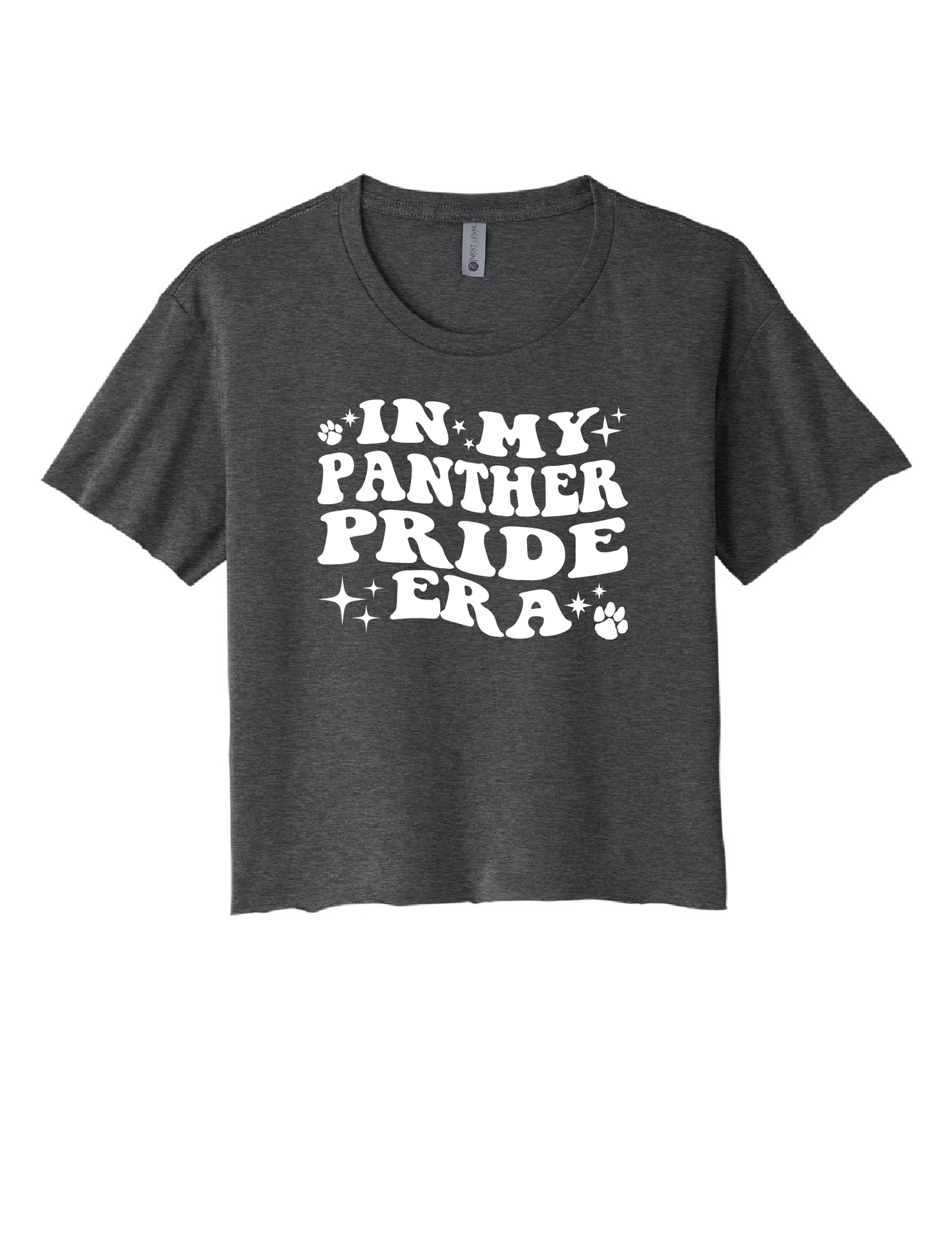 Ladies Panther Pride Era Cropped Tee