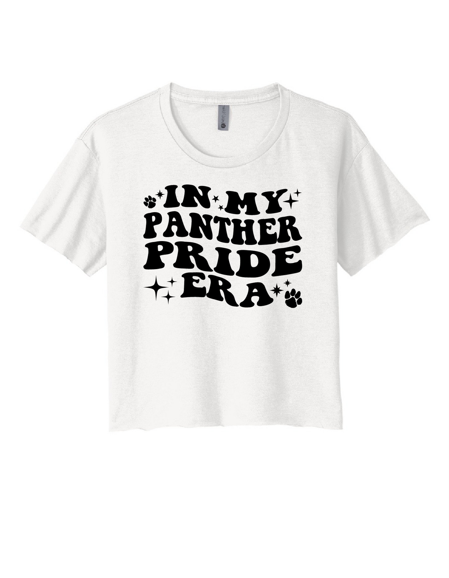 Ladies Panther Pride Era Cropped Tee