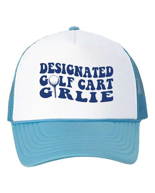 Designated Golf Cart Girlie Trucker Hat