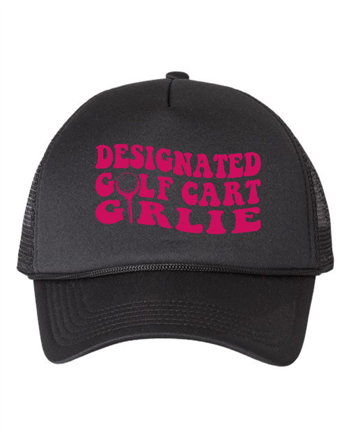 Designated Golf Cart Girlie Trucker Hat